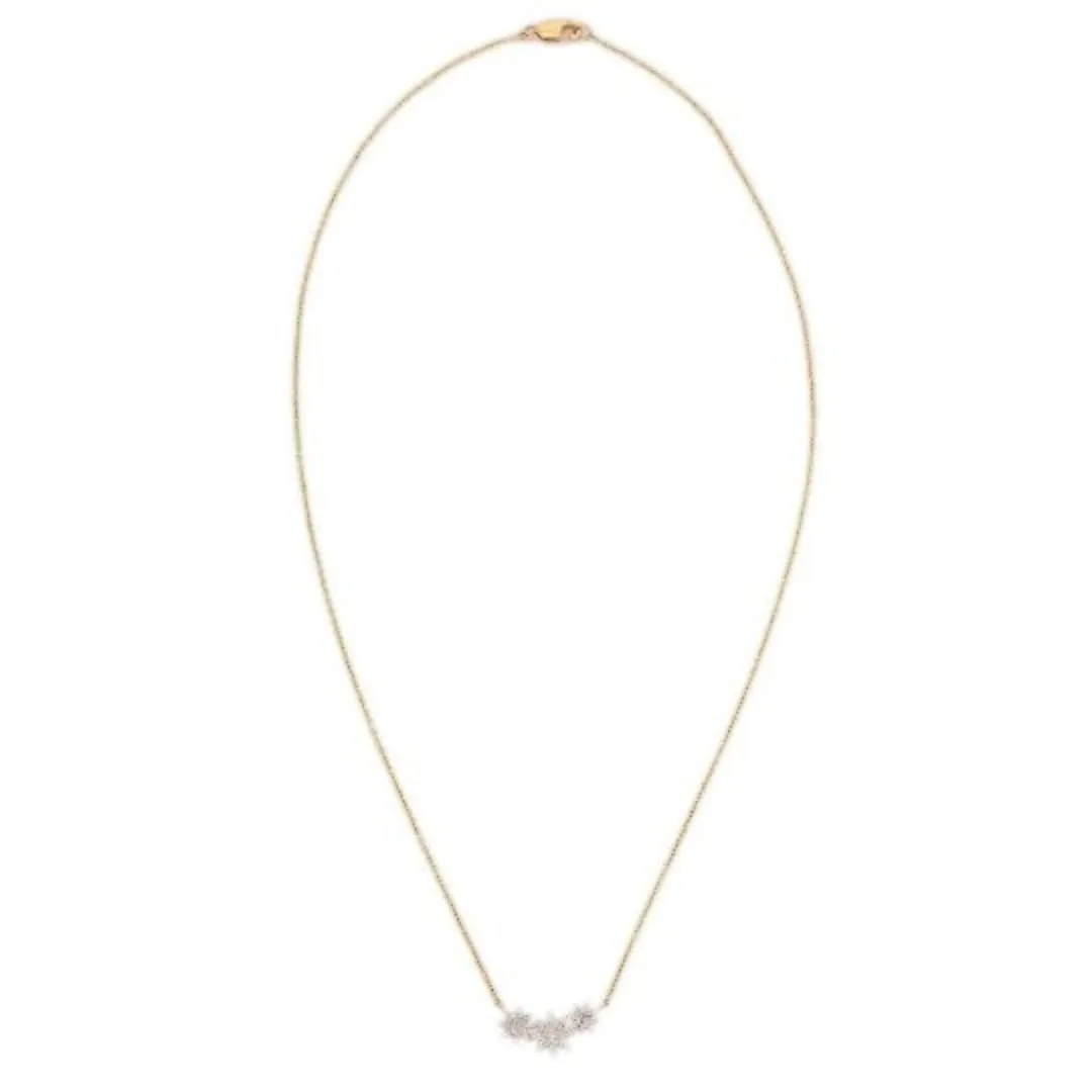 14K Star Diamond Pendant Necklace