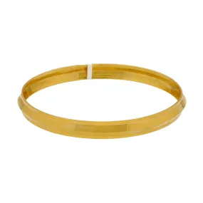 22K Yellow Gold Men's Kada Bangle, 26 Grams