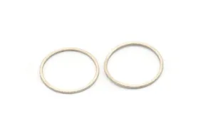 22mm Circle Connectors, 24 Antique Silver Plated Brass Circle Connectors, Findings (22x0.80mm) A3348