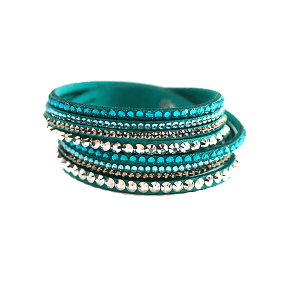 5 Leatherette Wrap-Around Color Bracelets of your Choice!