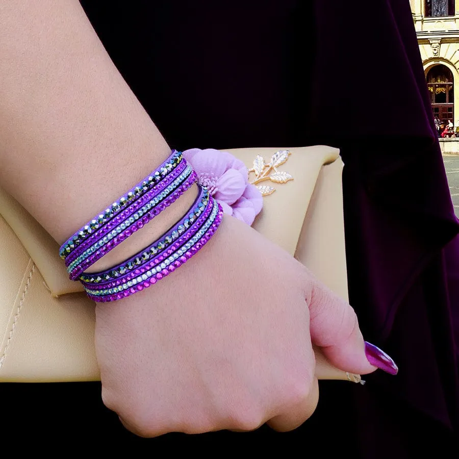 5 Leatherette Wrap-Around Color Bracelets of your Choice!