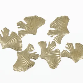 6PCS Brass Ginkgo Leaf Ginkgo Earring Stud Raw Brass Ginkgo Leaf for jewelry making 10380250