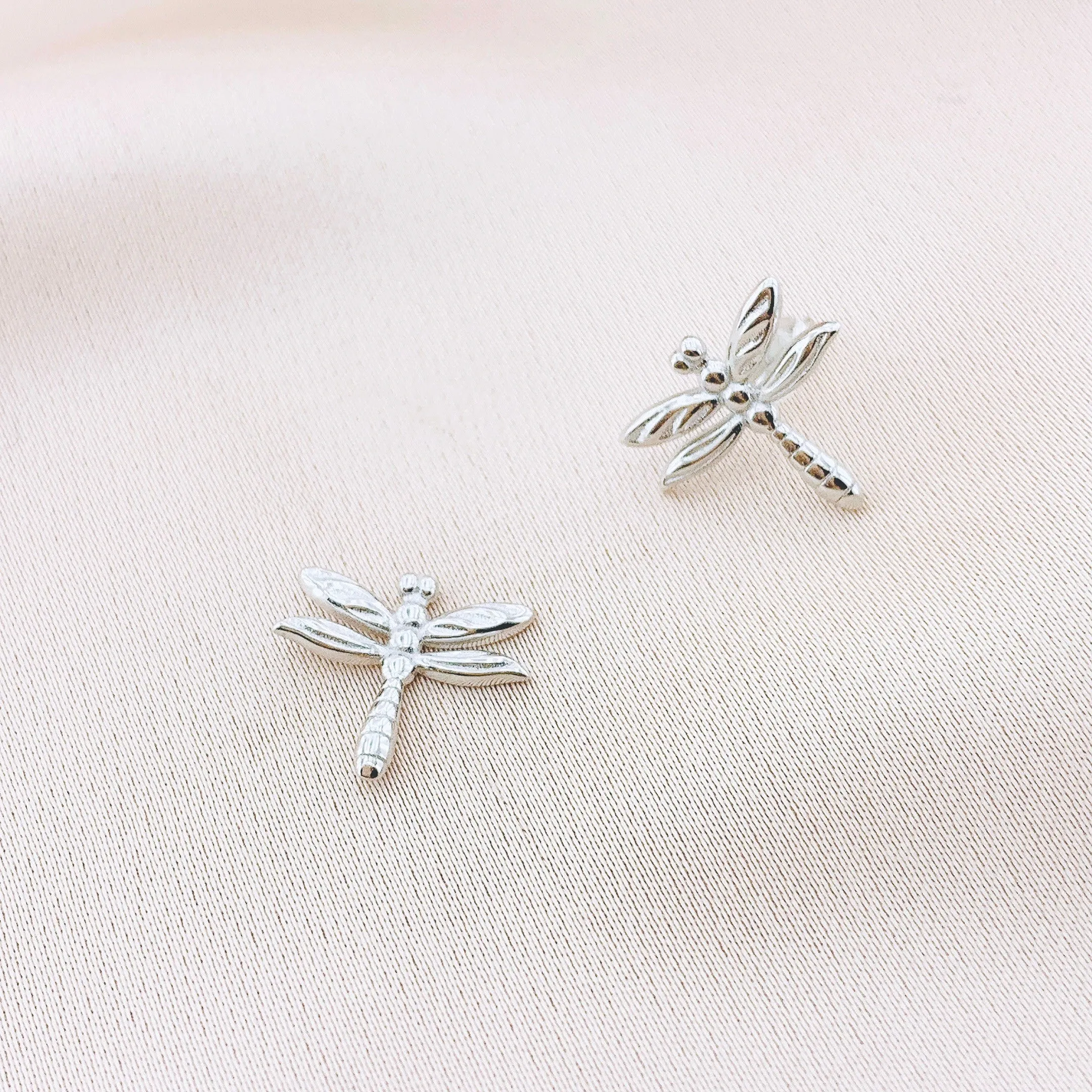 925 Silver Dragonfly Stud Earring