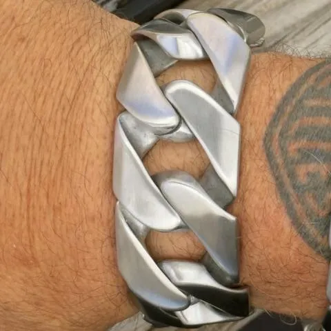 Bagger Bracelet - Brushed - 1.25 Wide - The Classic - B25