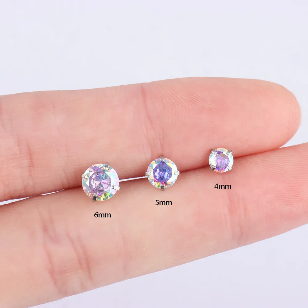 Basic Colorful Gem Stud