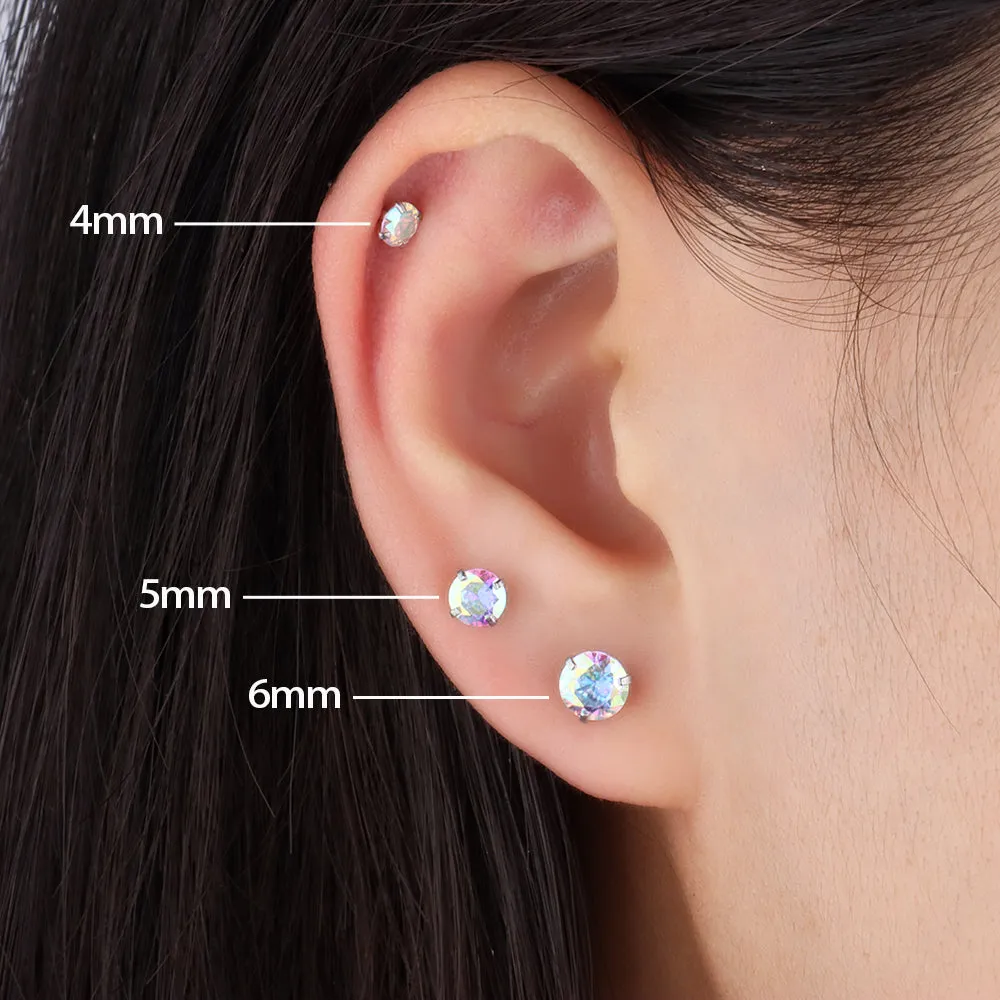 Basic Colorful Gem Stud