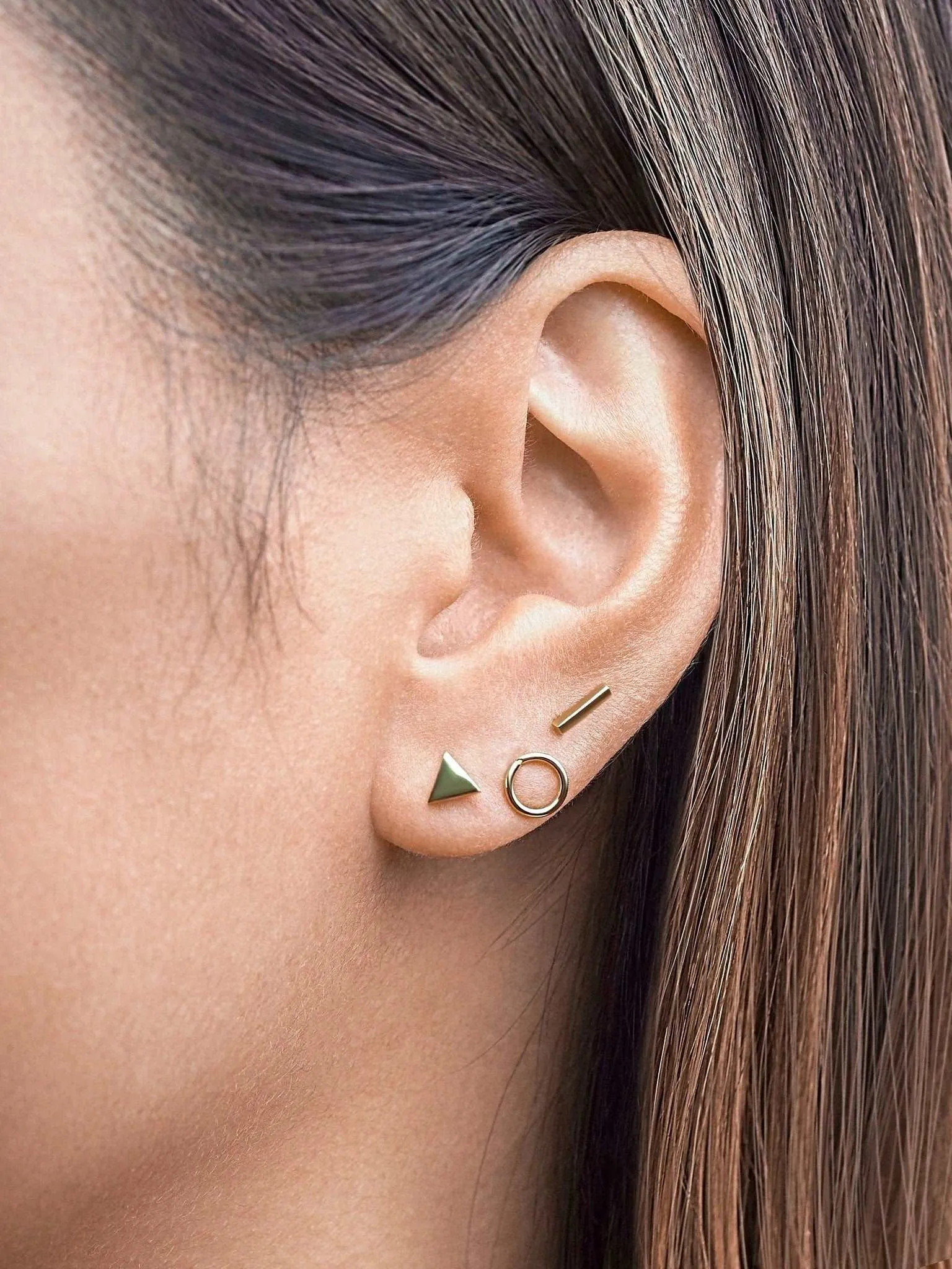 Bianca Geometric Stud Earrings Set