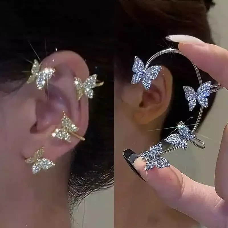 Butterfly Ear cuff Earrings