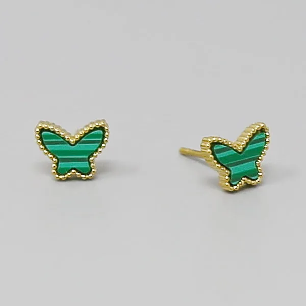 Butterfly Stainless Steel Stud Earrings