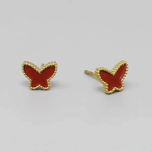 Butterfly Stainless Steel Stud Earrings