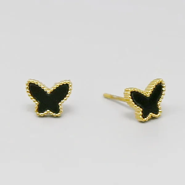 Butterfly Stainless Steel Stud Earrings