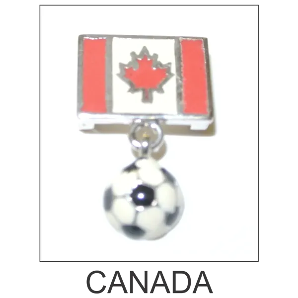 Canada Soccer Ball Bracelet