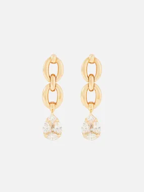 Catena Double Pear Illusion Earrings