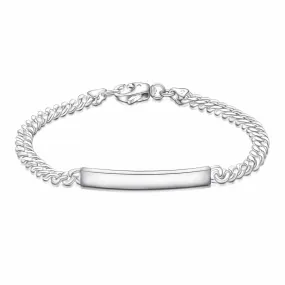 Classic Men Tag Sterling Silver Bracelet