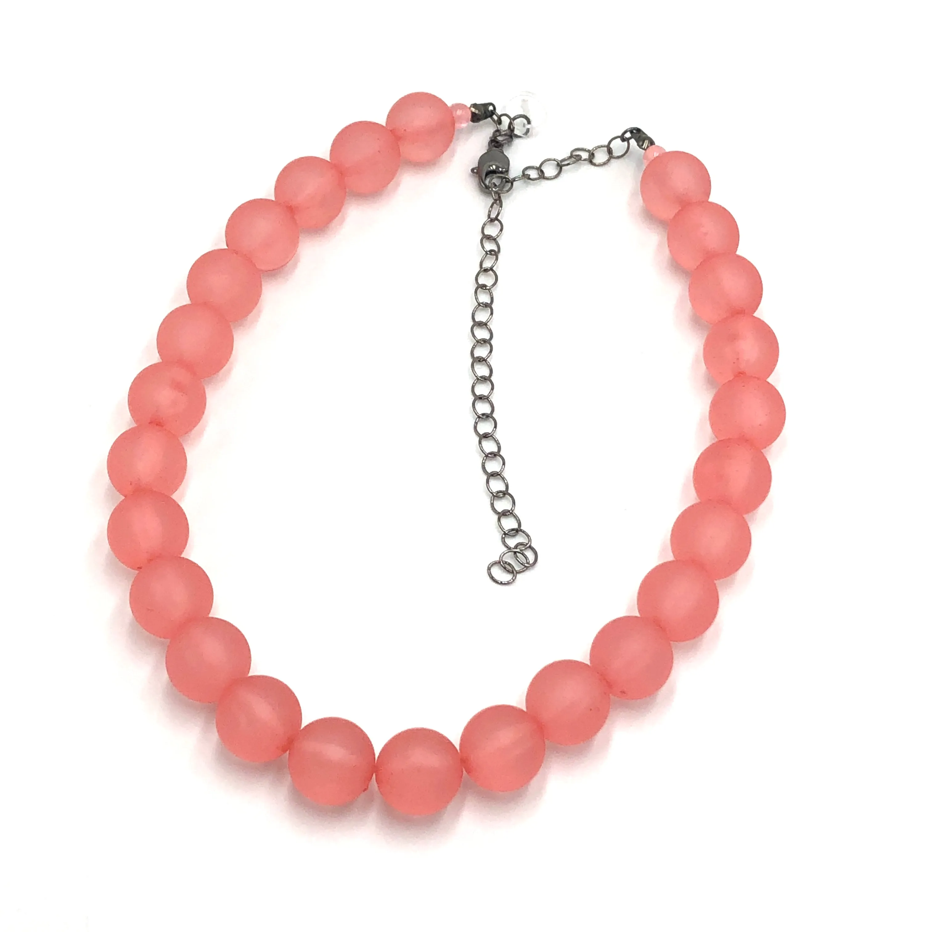 Coral Frosted Marco Necklace