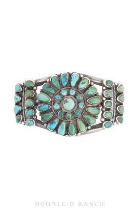 Cuff, Cluster, Turquoise, Vintage ‘50s, 3595