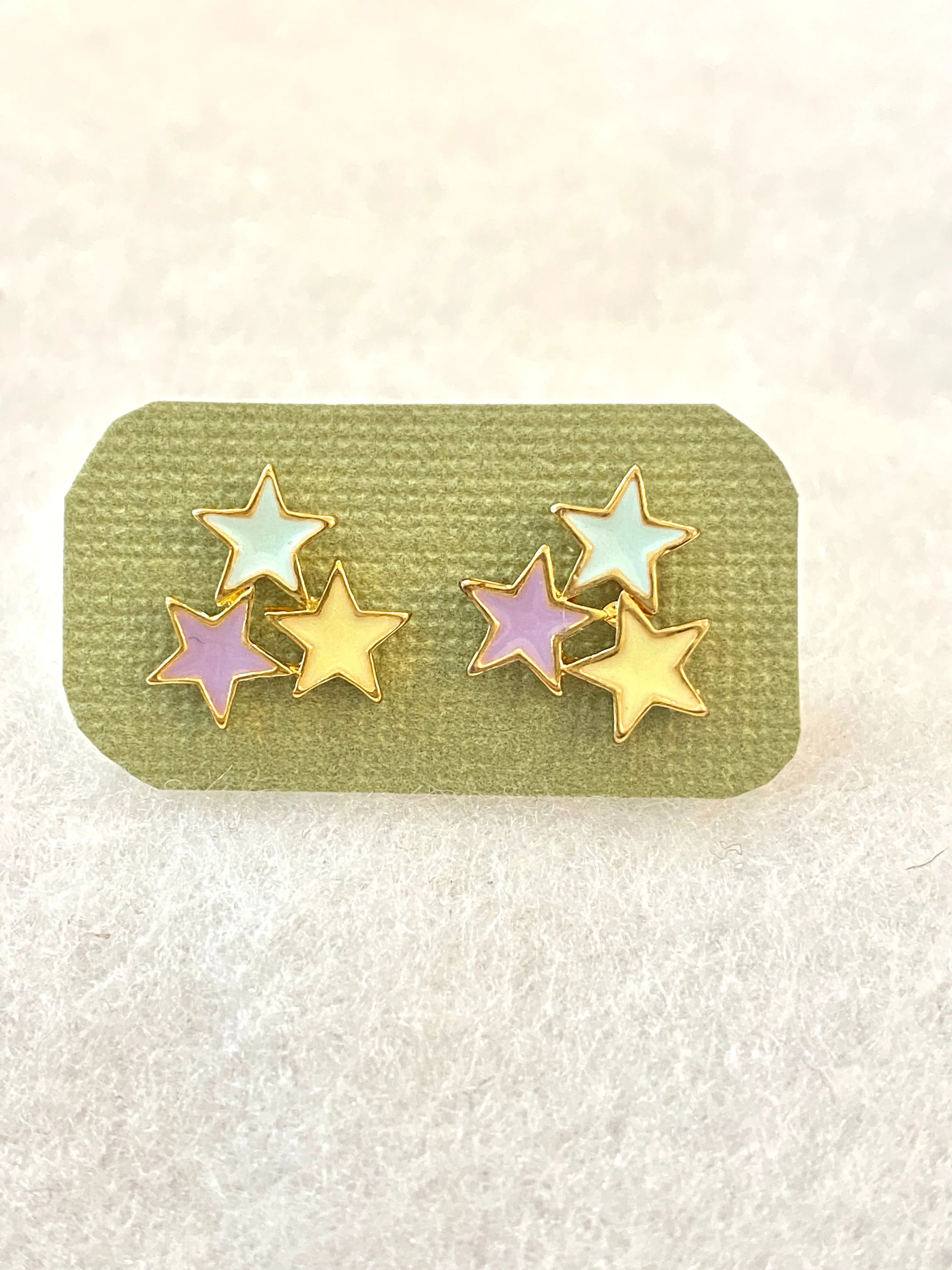 Cute Star Cluster Stud Earrings