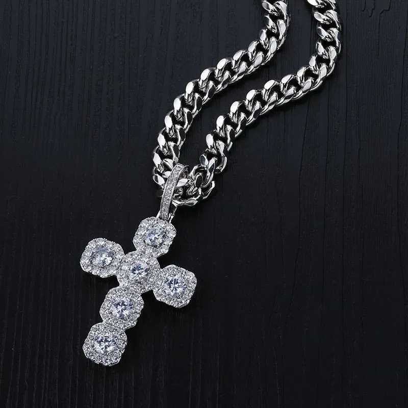 CZ Cross Pendant