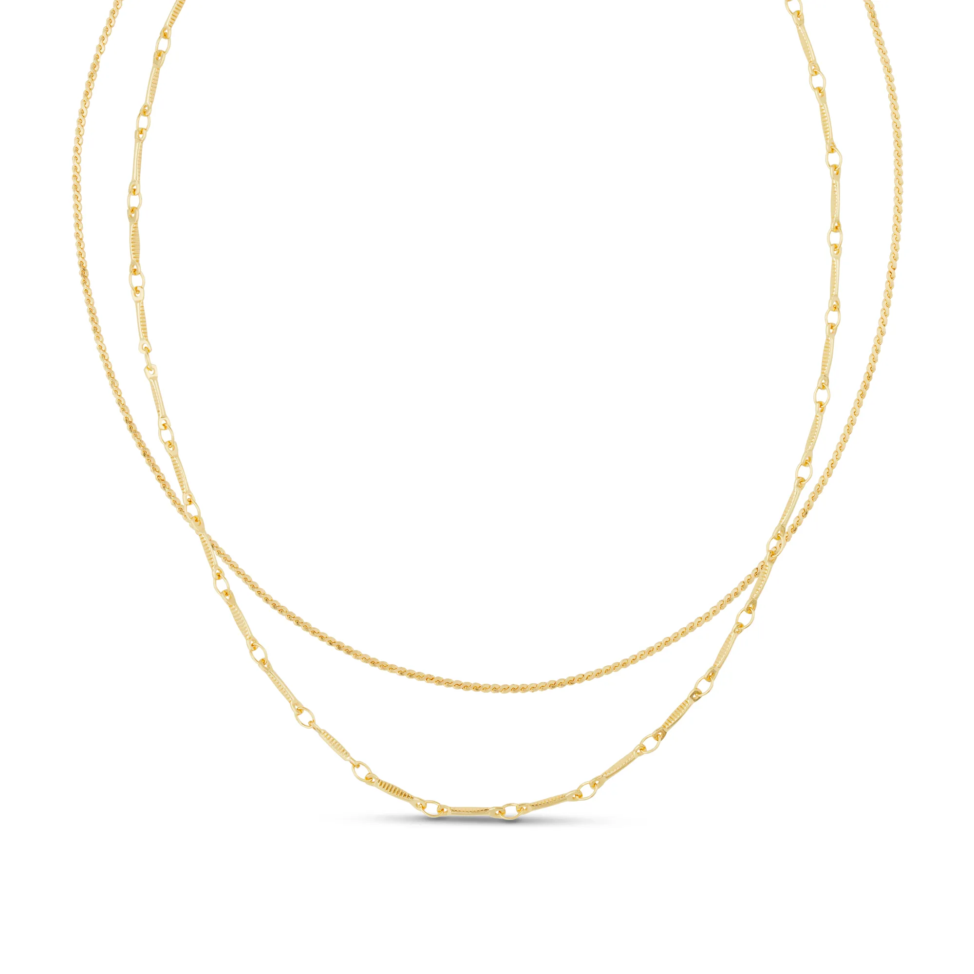 Dainty Chain 2-Row Necklace