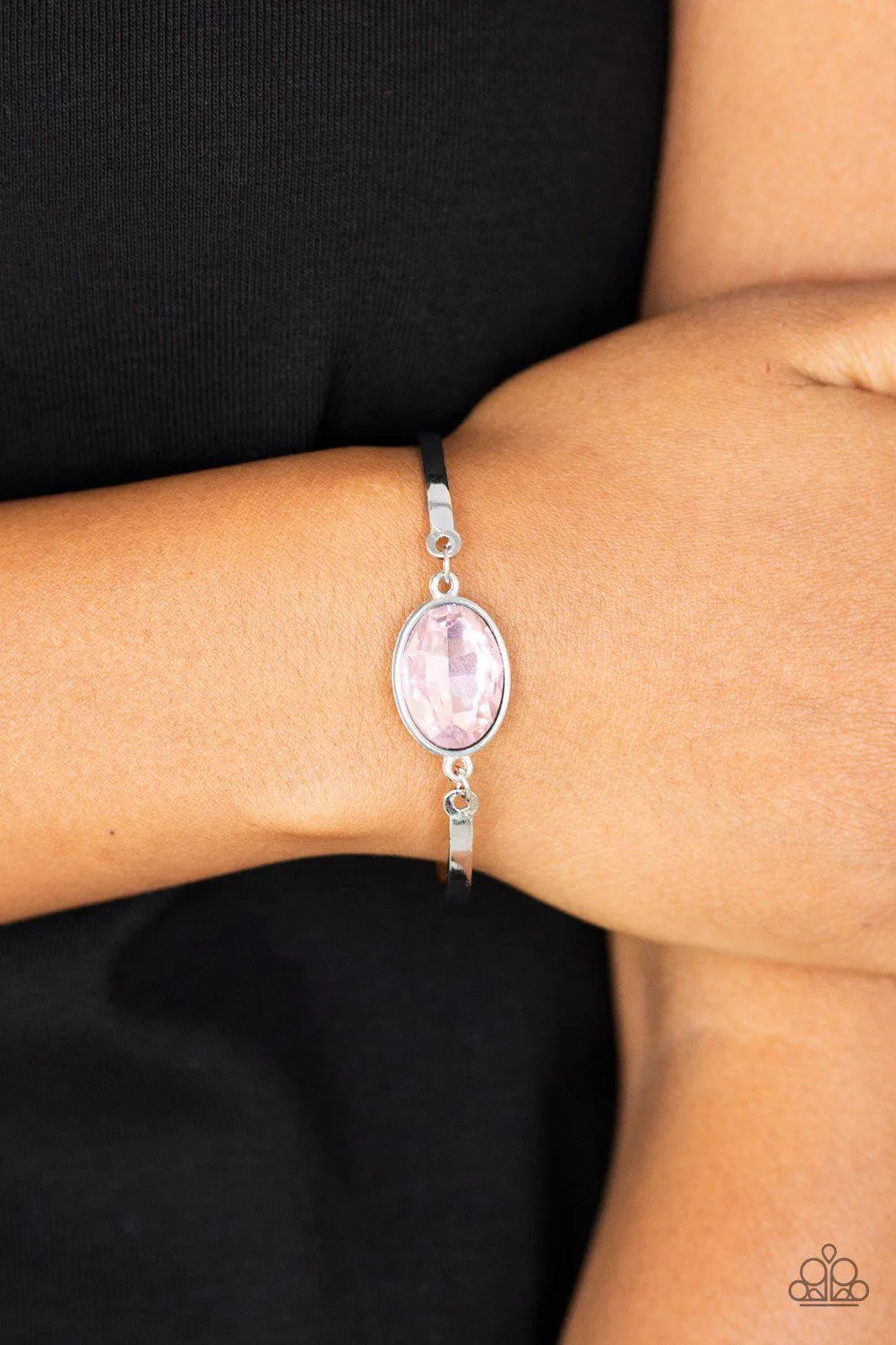 Definitely Dashing Pink Gem Bracelet - Paparazzi Accessories