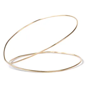 Double Spiral URS Gold Bangle