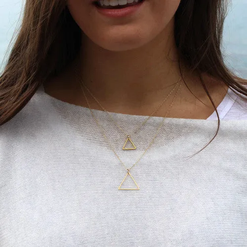 Double Triangle Necklace