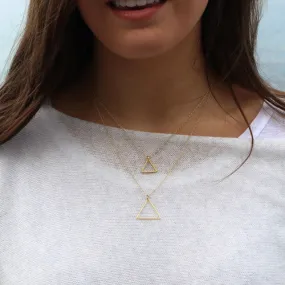 Double Triangle Necklace