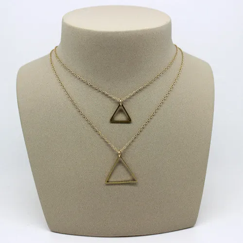 Double Triangle Necklace