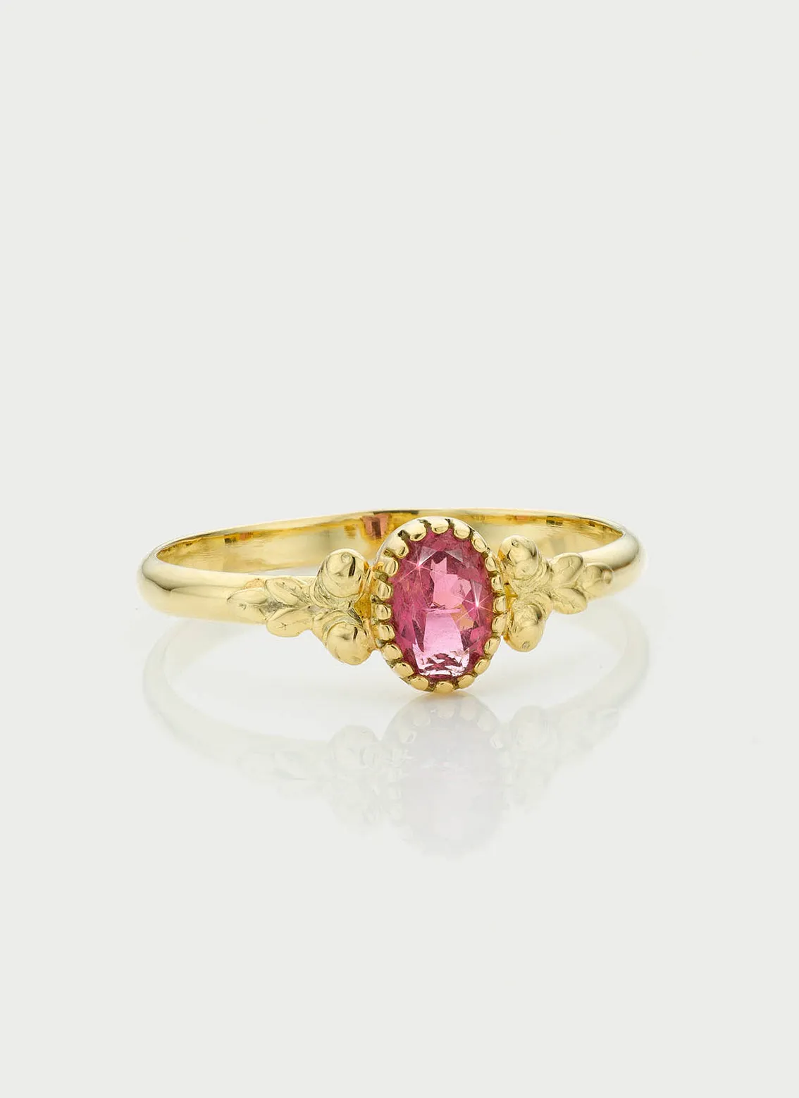 Elay rhodolite 14k gold ring