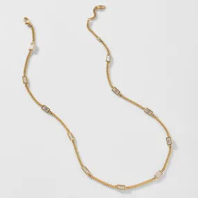 ELEVATE BAGUETTE CZ NECKLACE