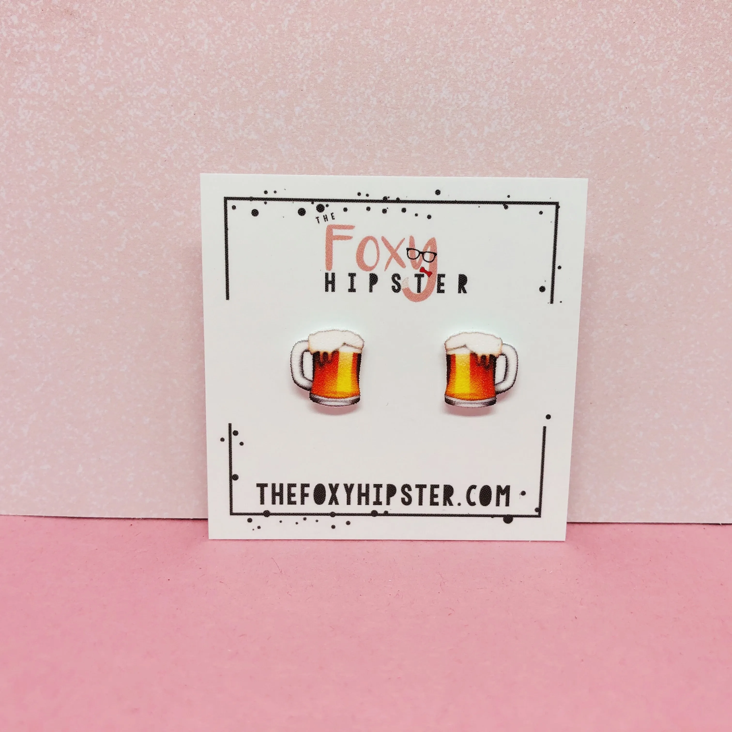 Emoji Beer Stud Earrings