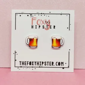 Emoji Beer Stud Earrings