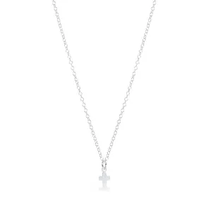 ENewton 16 Sterling Small Signature Cross Charm Necklace