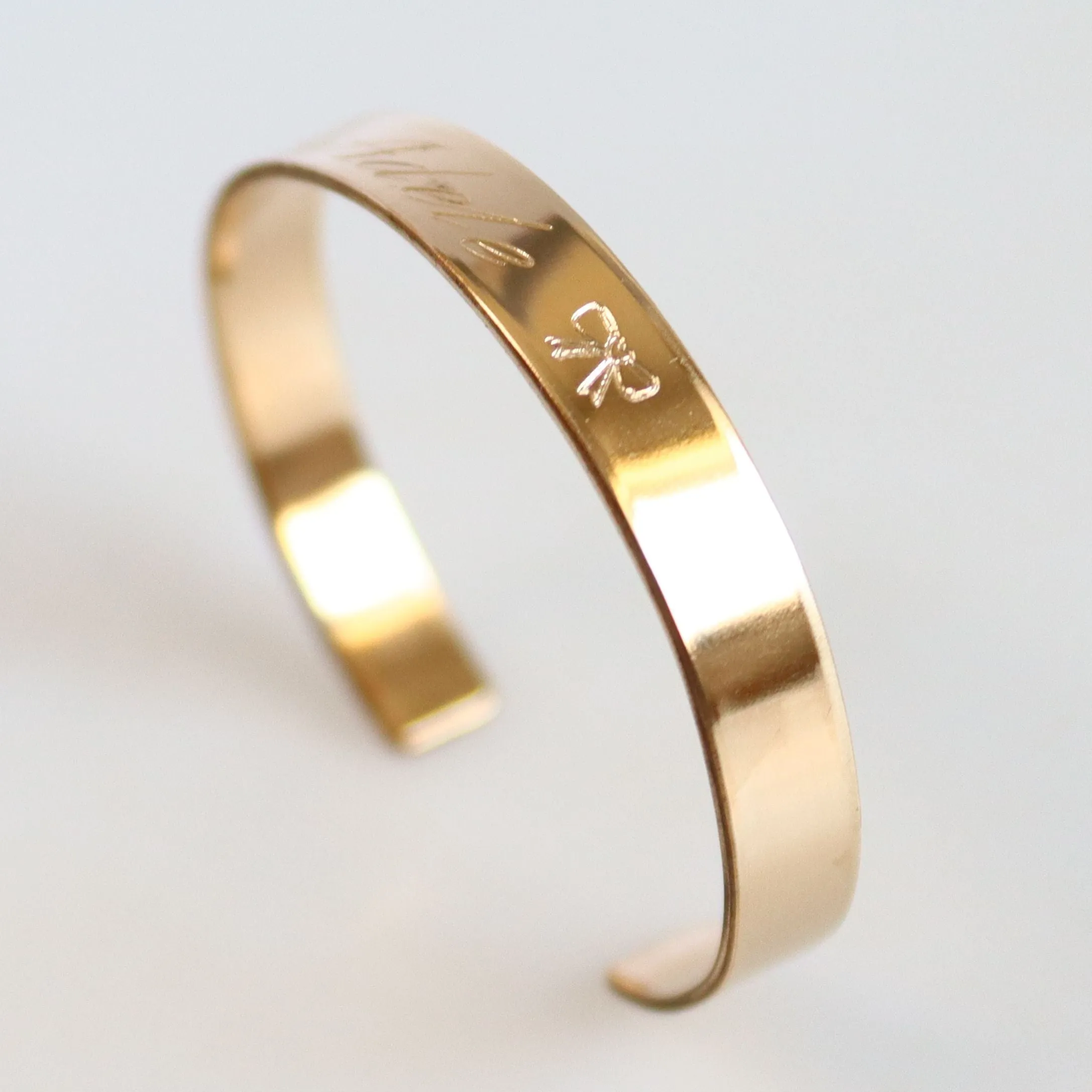 Gold Cuff Bracelet for Infants and Toddlers