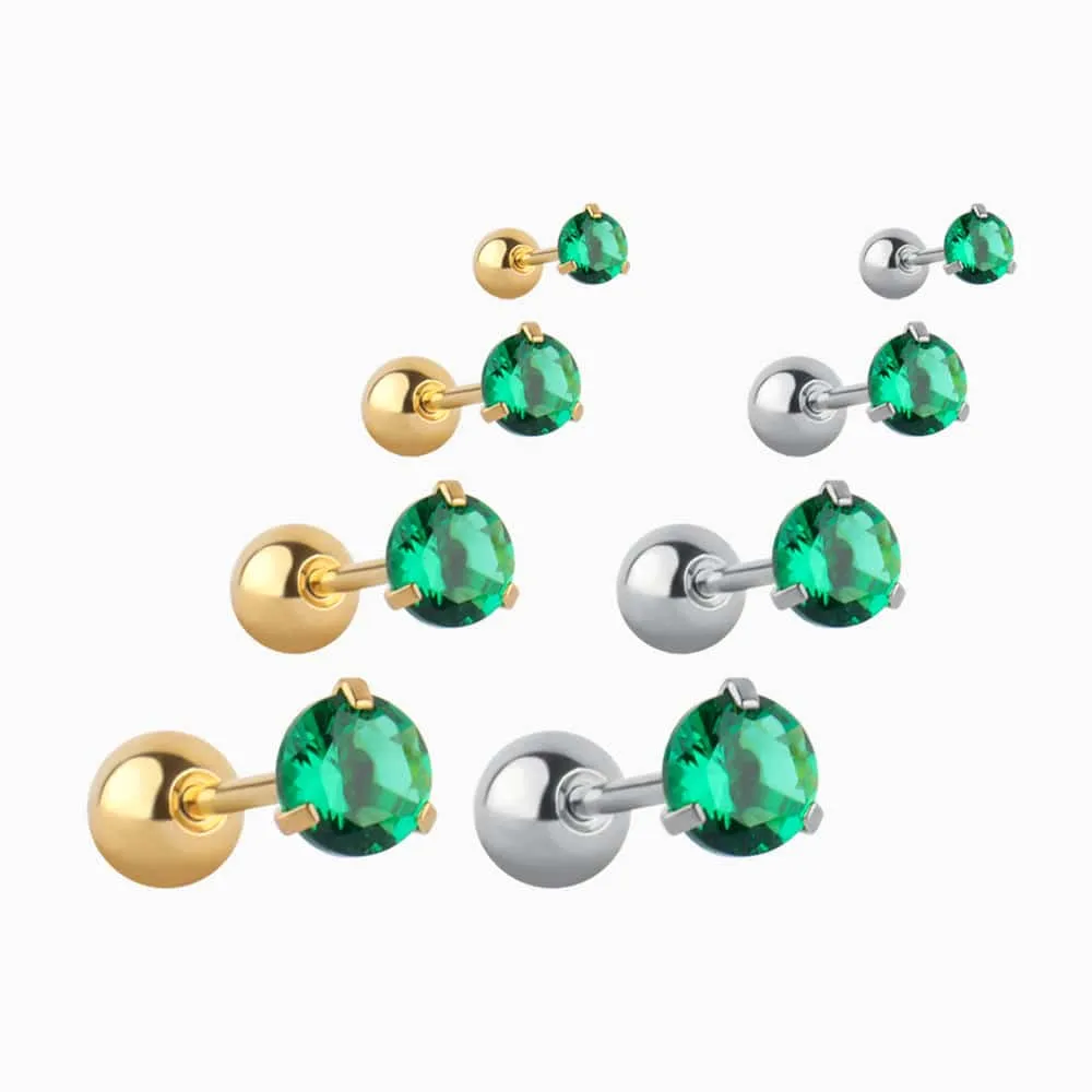 Green Gem Stud