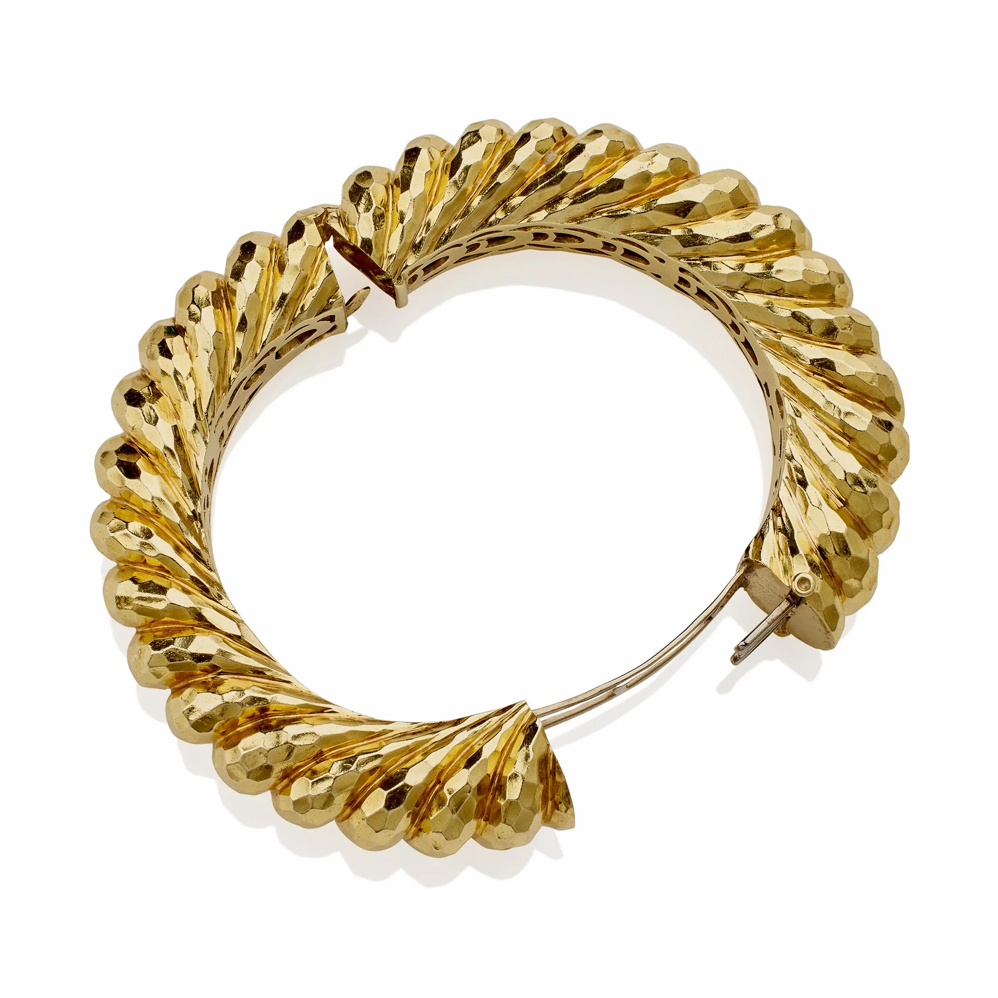 Henry Dunay "Faceted" Bangle Bracelet