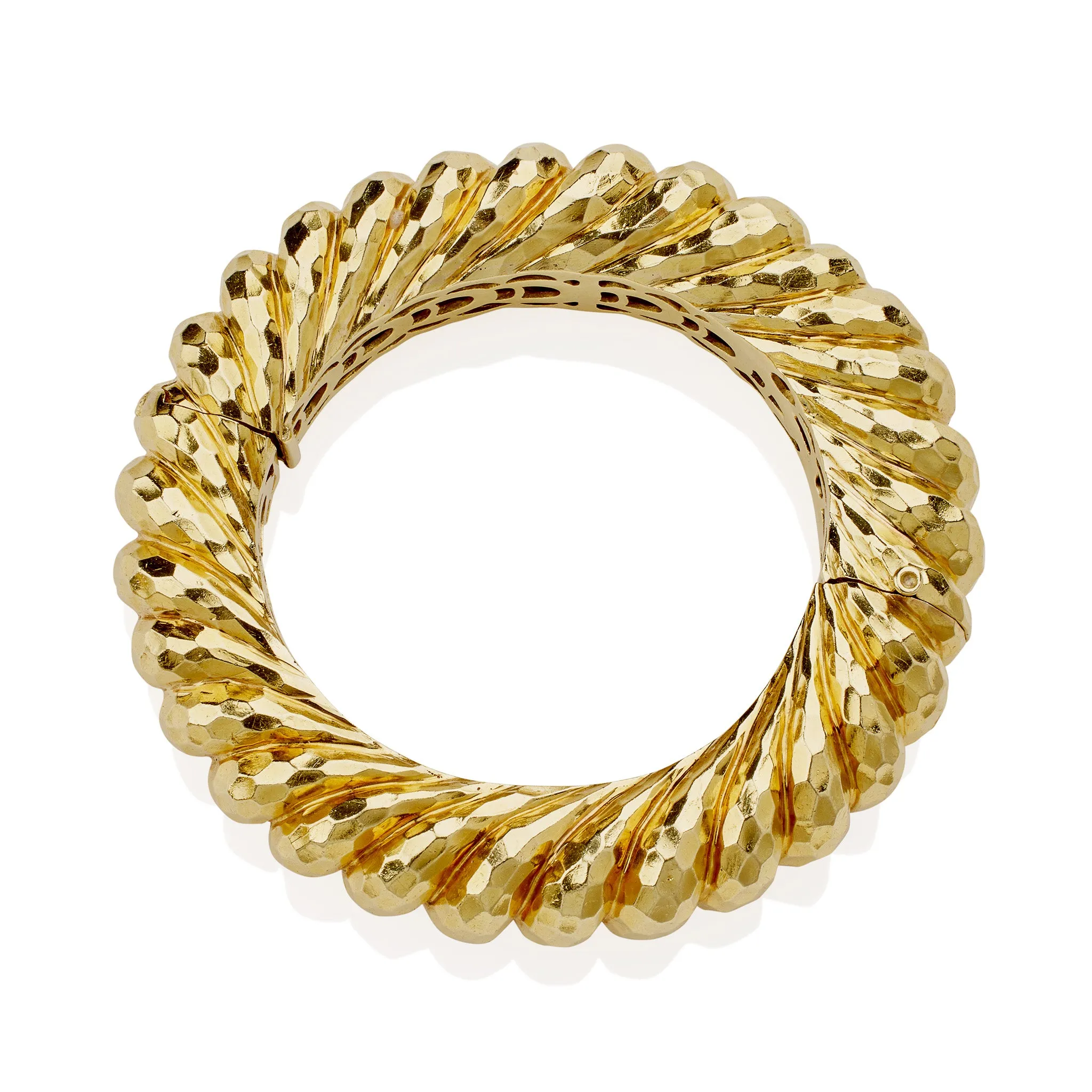 Henry Dunay "Faceted" Bangle Bracelet