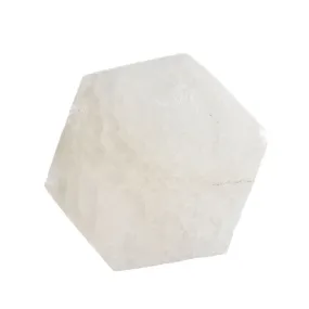 Hexagon Selenite Crystal Gem Charging Plate