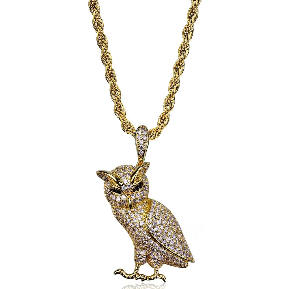 Iced Owl pendant