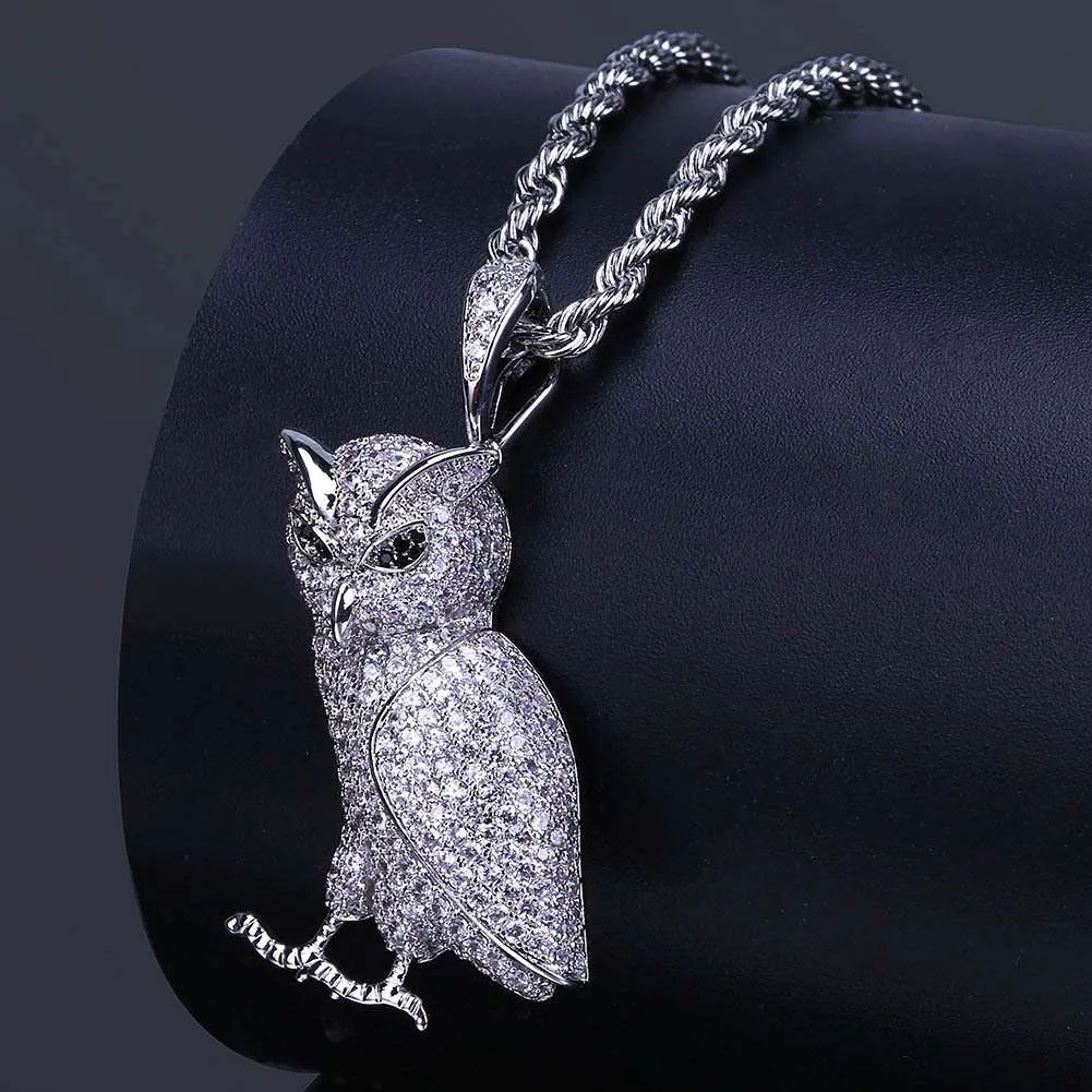 Iced Owl pendant