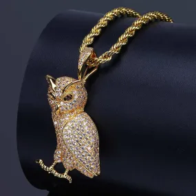 Iced Owl pendant