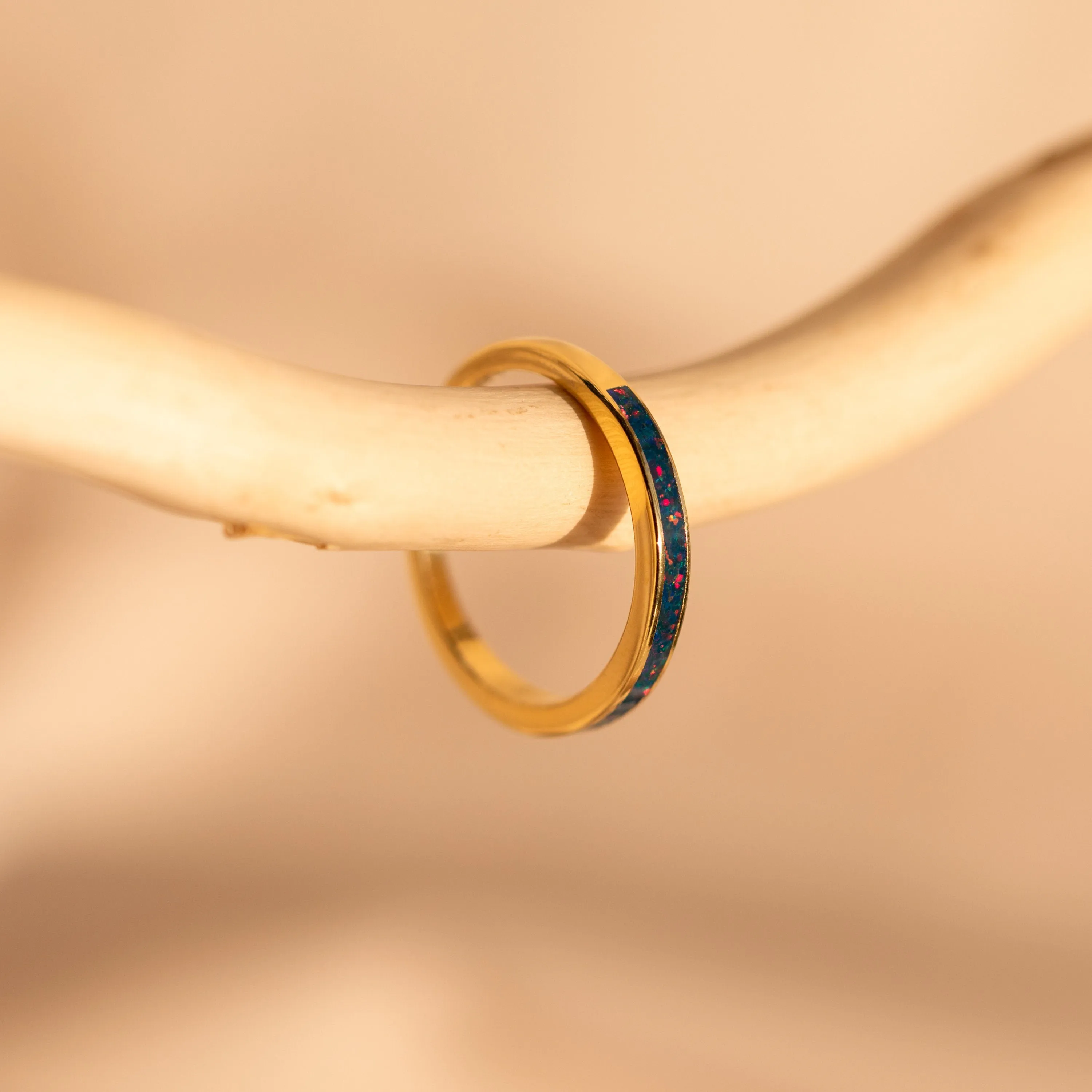 Indigo Opal Inlay Band