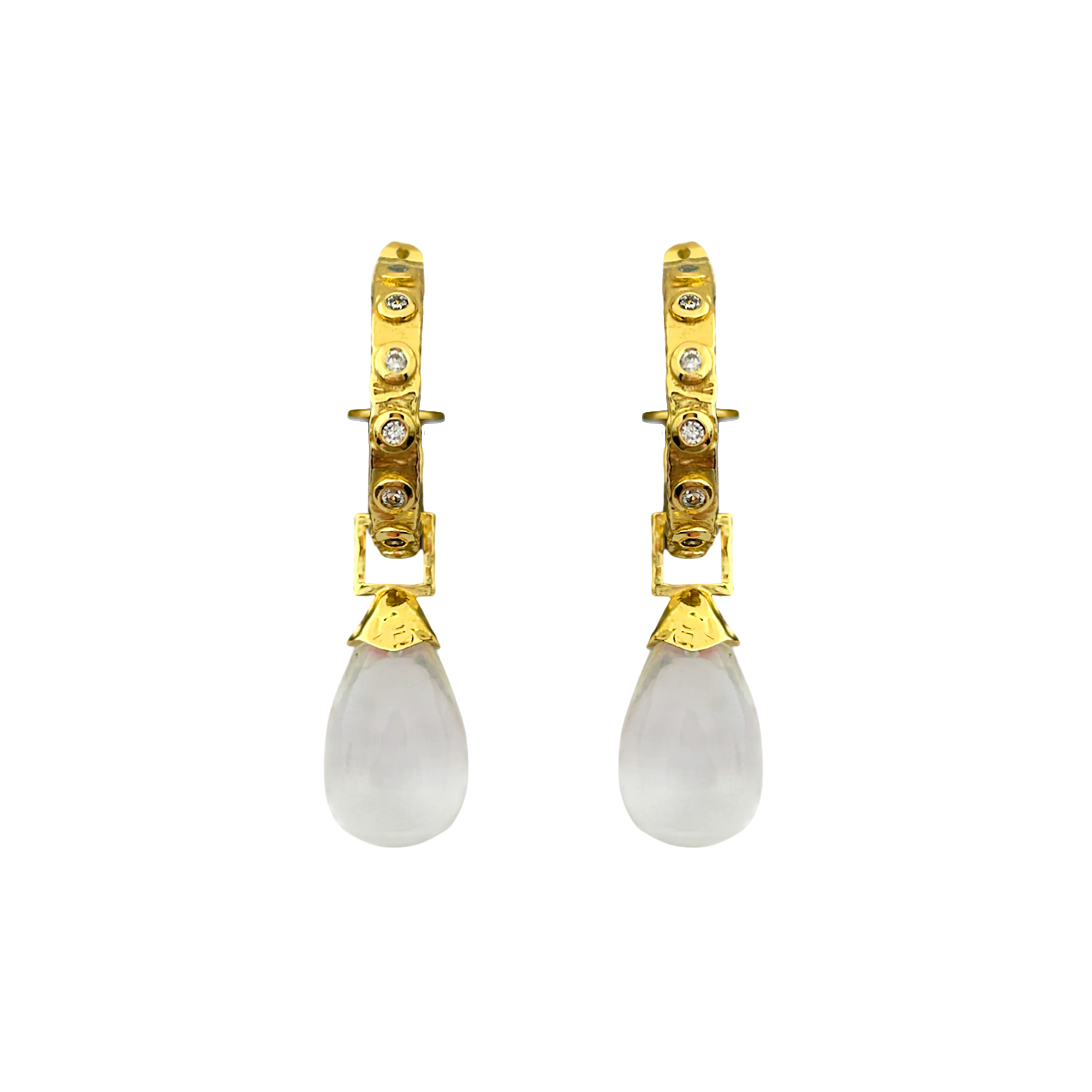 INES Earrings | Crystal Quartz & CZ