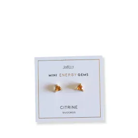 JAXKELLY | Citrine Mini Energy Gem Studs