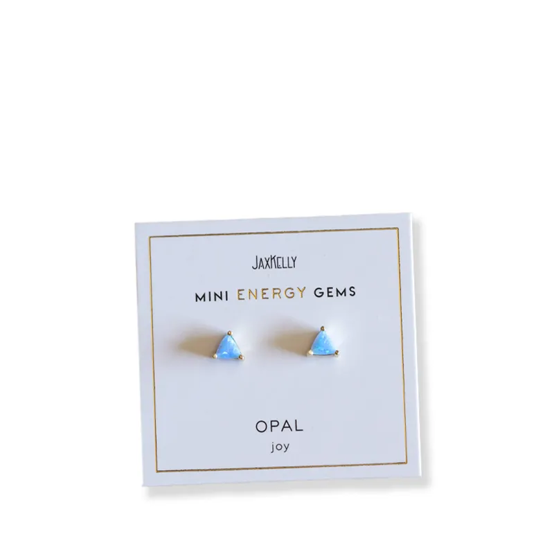 JAXKELLY | Fire Opal Mini Energy Gem Studs