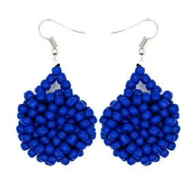 Kanule Beaded Earrings - Blue