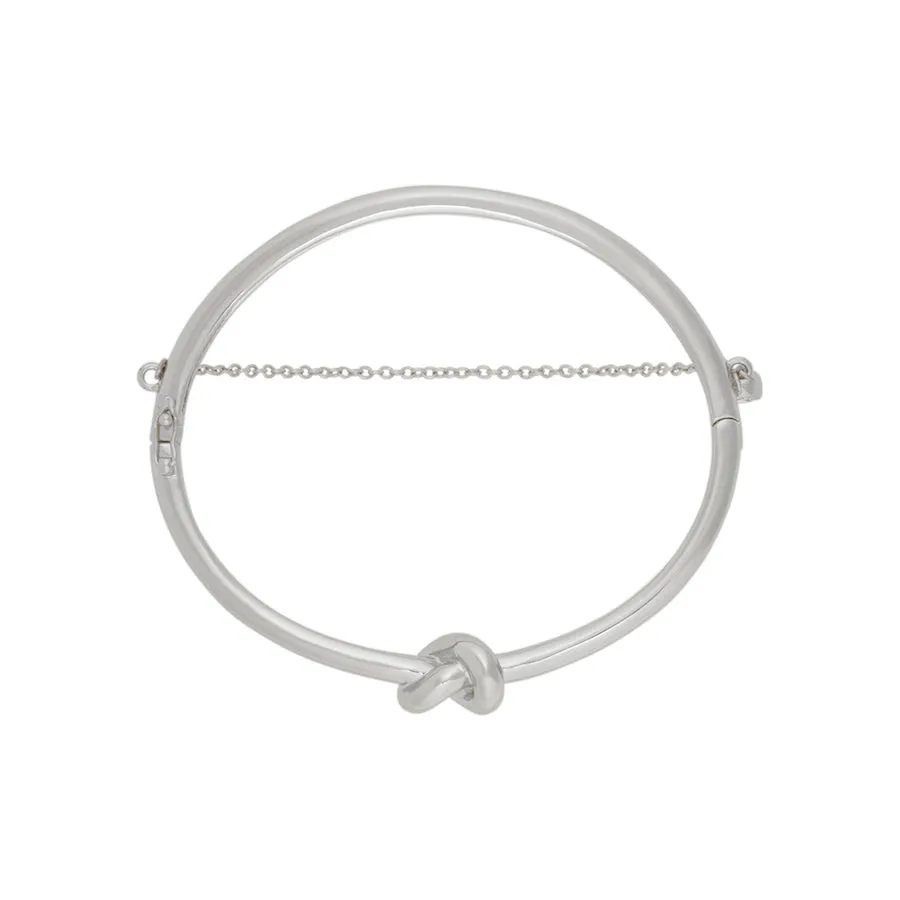 Knot Silver Bangle