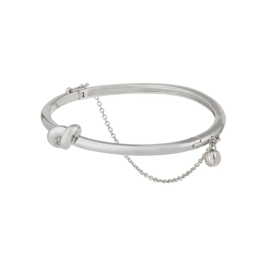 Knot Silver Bangle