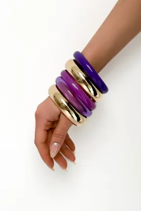 Korr Bangle Set - Purple