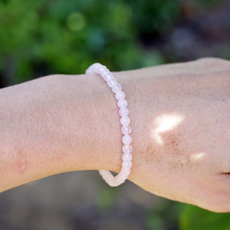 Love Rose Quartz Delicate Bracelet